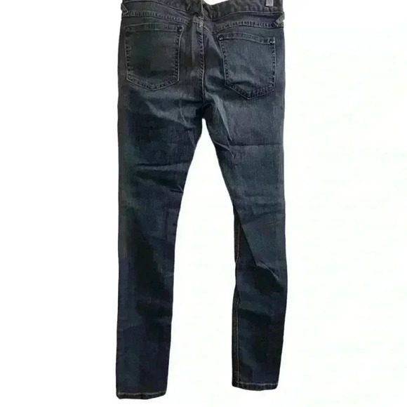 Free People Women's Blue Denim Straight Jeans Size 28 Medium Wash - Picture 5 of 9